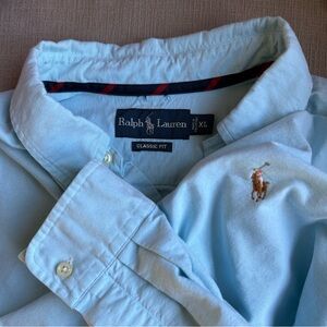 Ralph Lauren Men's Sky Blue Button Down Shirt